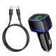 Автомобільний зарядний пристрій BOROFONE BZ14A Mercury + Cable Type-C to Type-C 20W Black