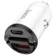 Автомобільний зарядний пристрій Hoco NZ2 Link Car charger 30W White