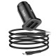 Автомобільний зарядний пристрій Hoco NZ4 Wise road + Micro Cable 24W Black