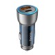 Автомобільний зарядний пристрій Hoco NZ8 Sprinter dual port Car charger 43W Blue Black