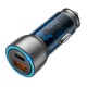 Автомобільний зарядний пристрій Hoco NZ8 Sprinter dual port Car charger 43W Blue Black