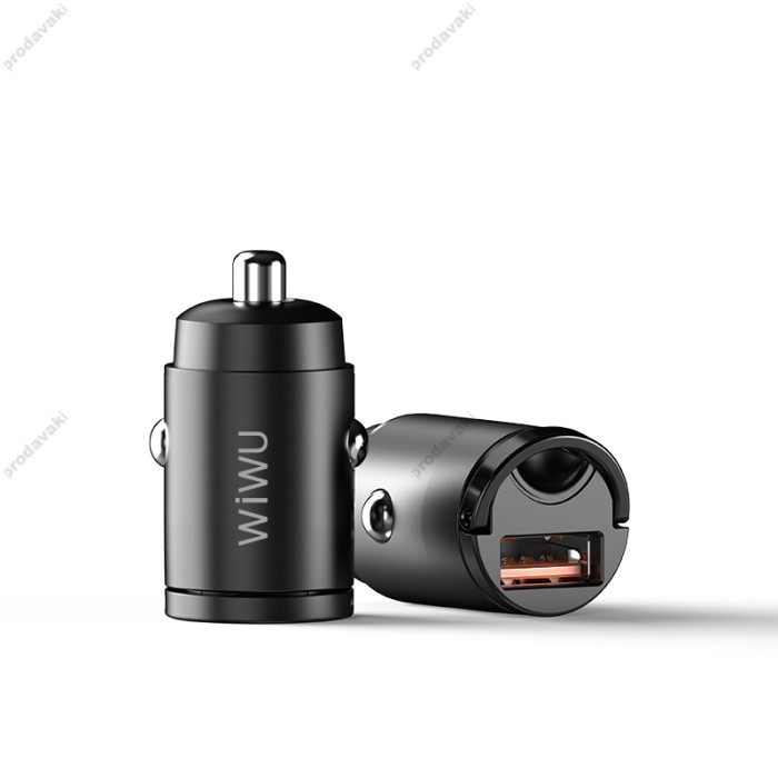 Автомобільний зарядний пристрій WiWU PC301 Car Charger 30W Black