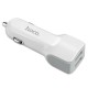 Автомобільний зарядний пристрій адаптер Hoco Z23 2.4A 2USB White