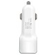 Автомобільний зарядний пристрій адаптер Hoco Z23 2.4A 2USB White