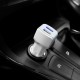 Автомобільний зарядний пристрій адаптер Hoco Z23 2.4A 2USB White