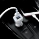 Автомобільний зарядний пристрій адаптер Hoco Z23 2.4A 2USB White