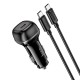Автомобільний зарядний пристрій Hoco Z58 rank single port Car charger Type-C cable 30W Black