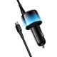 Автомобільний зарядний пристрій HOCO Z69A Vivido car charger with digital display set 37W Black