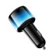 Автомобільний зарядний пристрій HOCO Z69A Vivido car charger with digital display 37W Black