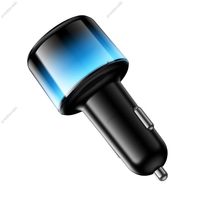 Автомобільний зарядний пристрій HOCO Z69 Vivido car charger 24W Black