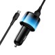 Автомобільний зарядний пристрій HOCO Z69 Vivido car charger Type-C cable 24W Black