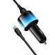 Автомобільний зарядний пристрій HOCO Z69 Vivido car charger Type-C cable 24W Black