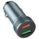 Автомобільний зарядний пристрій Hoco Z49B Level Car charger 38W Metal grey