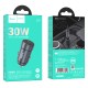 Автомобільний зарядний пристрій Hoco Z57 Glorious single-port car charger 30W Metal grey
