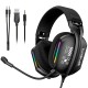 Дротові навушники Onikuma X12 Noise Cancelling Headphone Wired Game Headset RGB Black