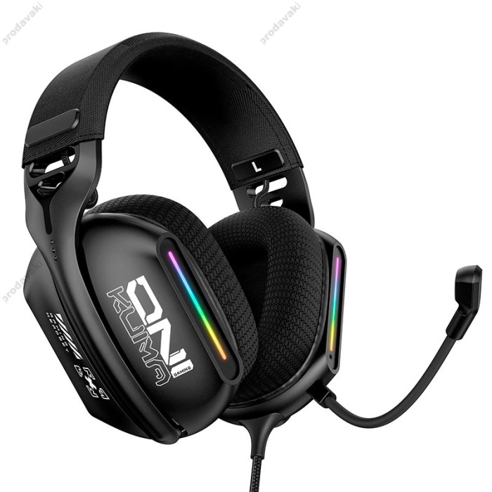 Дротові навушники Onikuma X12 Noise Cancelling Headphone Wired Game Headset RGB Black
