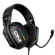 Дротові навушники Onikuma X12 Noise Cancelling Headphone Wired Game Headset RGB Black