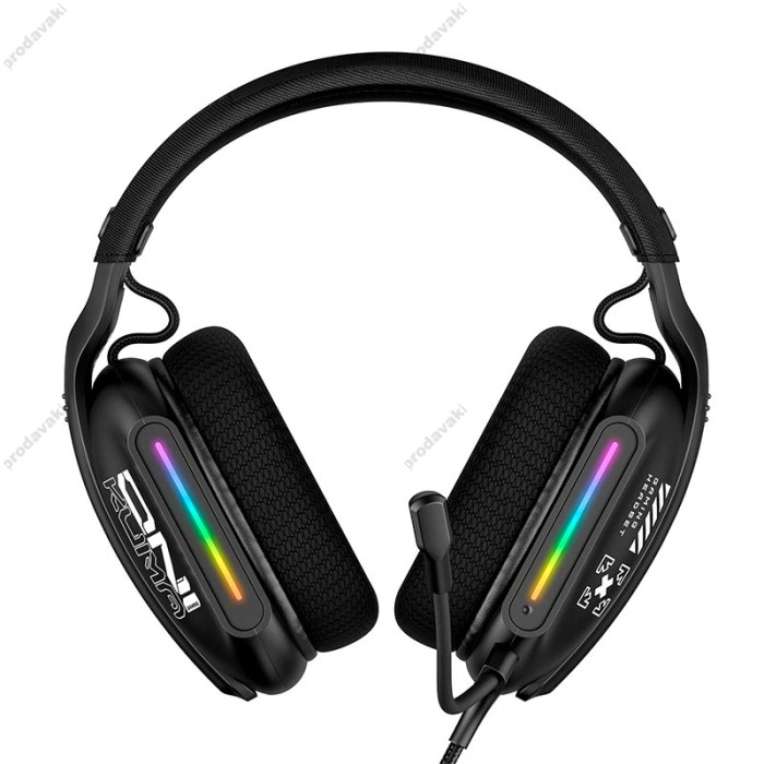 Дротові навушники Onikuma X12 Noise Cancelling Headphone Wired Game Headset RGB Black