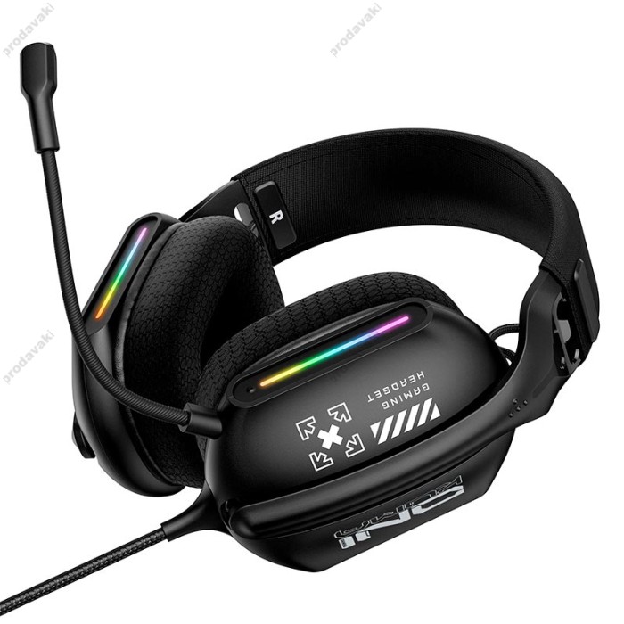Дротові навушники Onikuma X12 Noise Cancelling Headphone Wired Game Headset RGB Black