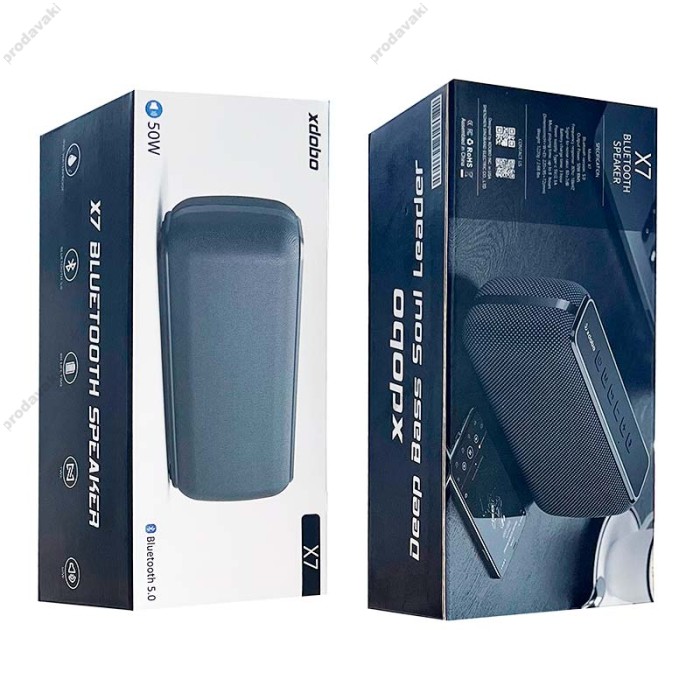 Портативна колонка Bluetooth Xdobo X7 IPX5 BT5.0 50W Black