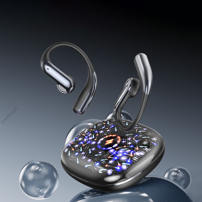 Бездротові Bluetooth навушники Earldom OWS1 BT 5.4 Black