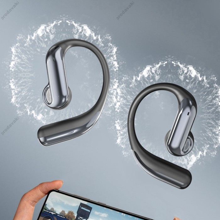 Бездротові Bluetooth навушники Earldom OWS1 BT 5.4 Black