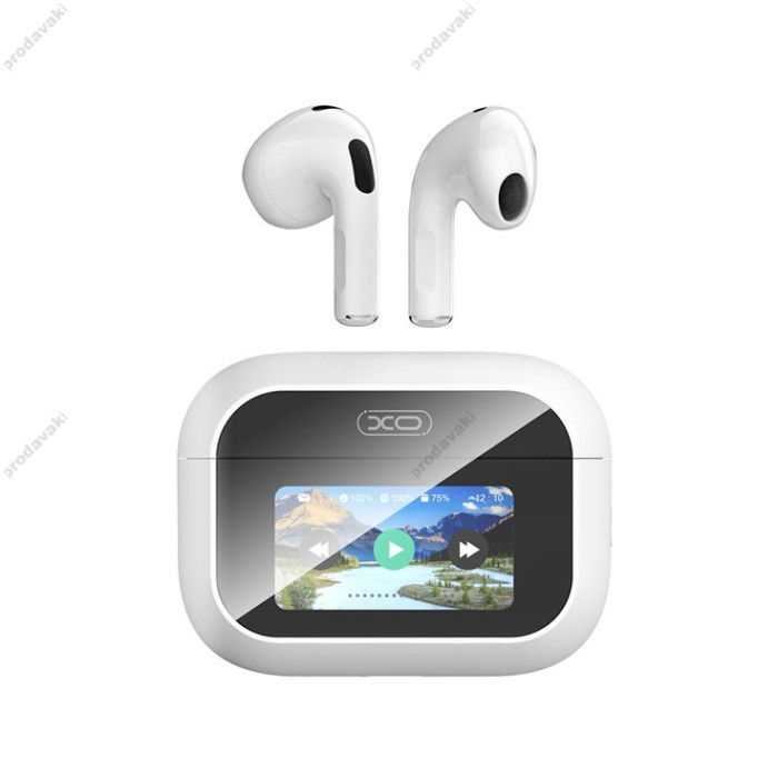 Бездротові Bluetooth навушники XO X47 Smart TWS Earbuds 4nd Generation BT 5.4 White