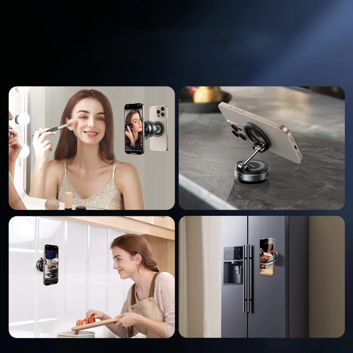 Автомобільний тримач Joyroom JR-ZS501 Vacuum Magnetic Holder Black