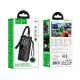 Автомобільний компресор насос Hoco ZP18 Enlighten portable smart air pump 4000 mAh Black