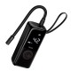 Автомобільний компресор насос Hoco ZP18 Enlighten portable smart air pump 4000 mAh Black