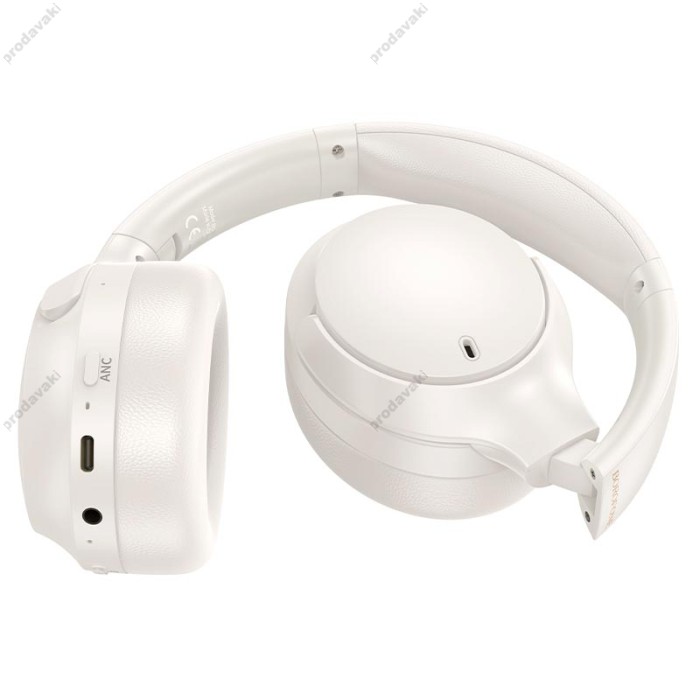 Бездротові Bluetooth навушники BOROFONE BO31 Prestige active noise reduction BT 5.4 Milky white