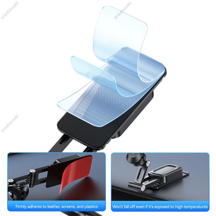 Автомобільний тримач USAMS US-ZJ076 Magnetic Car Phone Holder (Center Console) Black