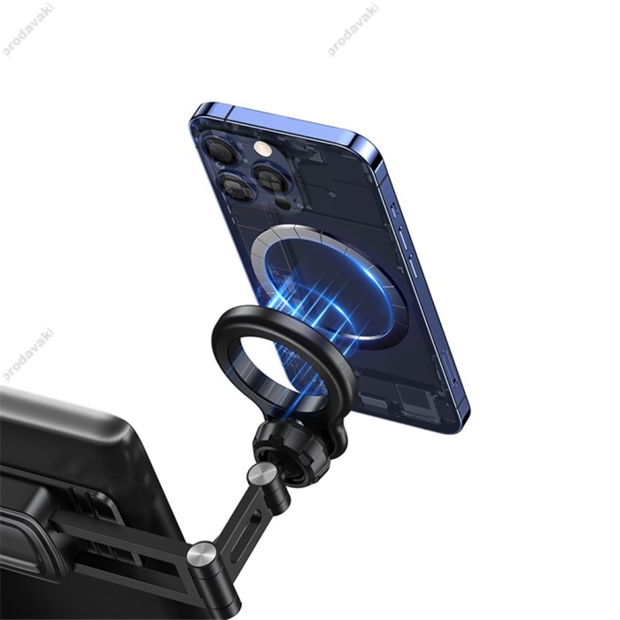 Автомобільний тримач USAMS US-ZJ076 Magnetic Car Phone Holder (Center Console) Black