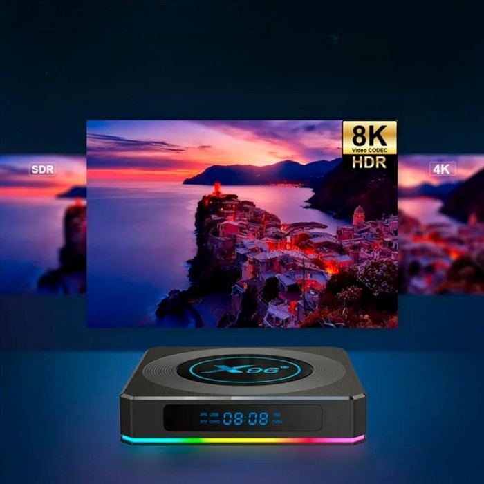Android TV приставка Amlogic TV BOX X96x4 Air S905X4 4GB RAM 64GB ROM