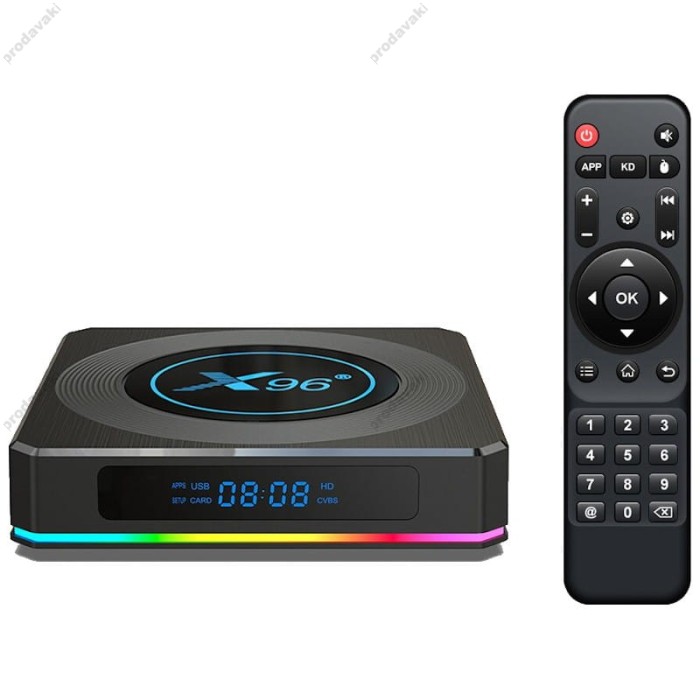 Android TV приставка Amlogic TV BOX X96x4 Air S905X4 4GB RAM 64GB ROM
