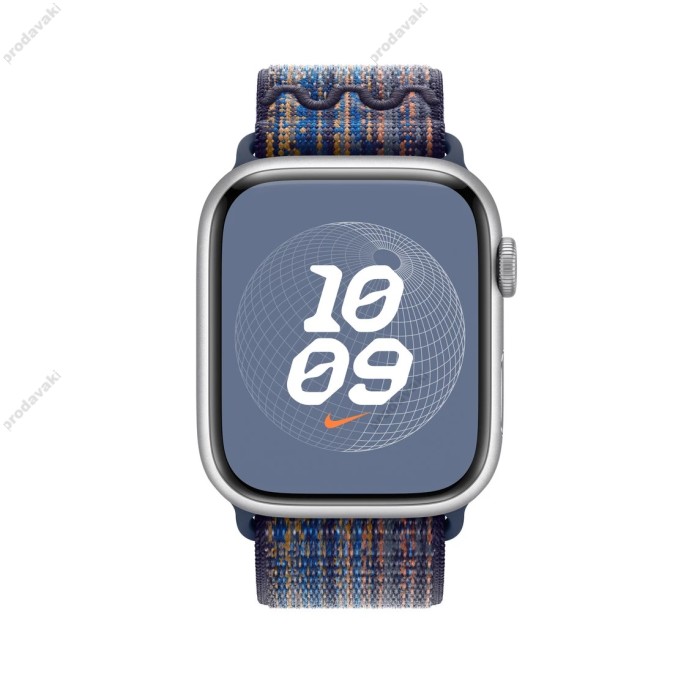 Ремінець Apple Watch Nike Sport Loop 42/44/45/49 Game Royal/Orange