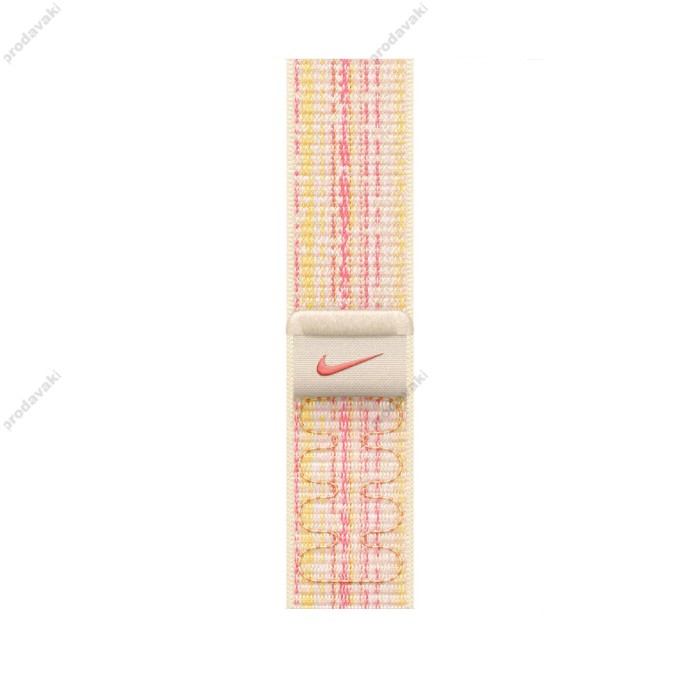 Ремінець Apple Watch Nike Sport Loop 42/44/45/49 Starlight/Pink