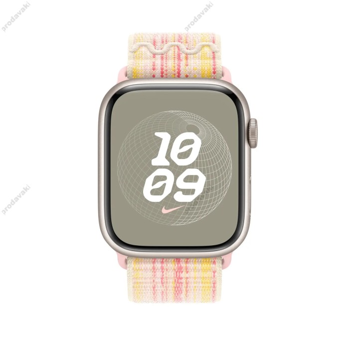 Ремінець Apple Watch Nike Sport Loop 42/44/45/49 Starlight/Pink