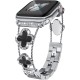Ремінець для Apple Watch Four-leaf Clover Diamond 38mm/40mm/41mm Silver Black