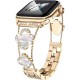 Ремінець для Apple Watch Four-leaf Clover Diamond 38mm/40mm/41mm Gold White