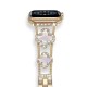 Ремінець для Apple Watch Four-leaf Clover Diamond 38mm/40mm/41mm Gold White