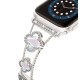 Ремінець для Apple Watch Four-leaf Clover Diamond 38mm/40mm/41mm Silver White