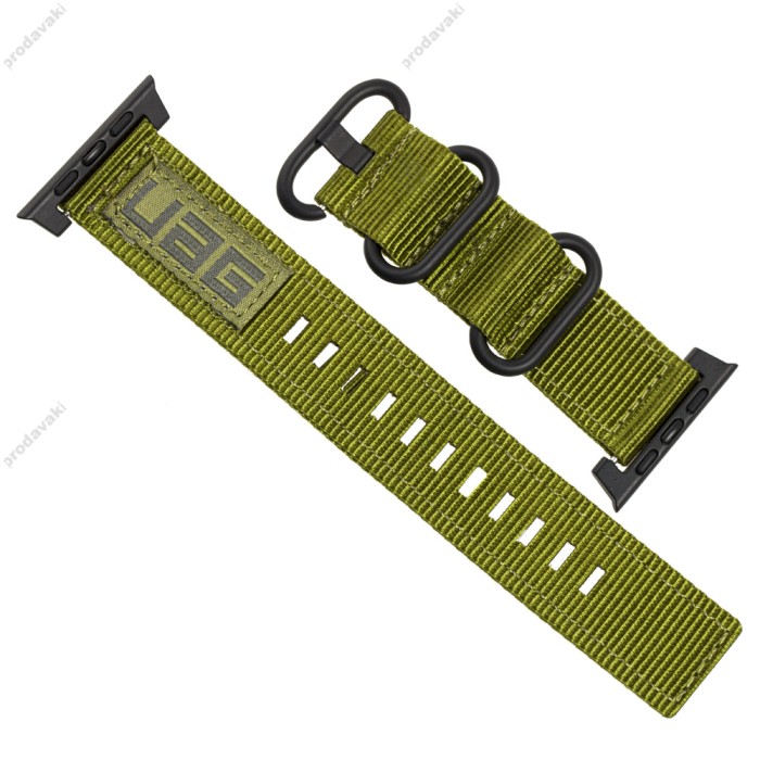 Ремінець для Apple Watch UAG Nylon Nato 42mm/44mm/45mm зелений