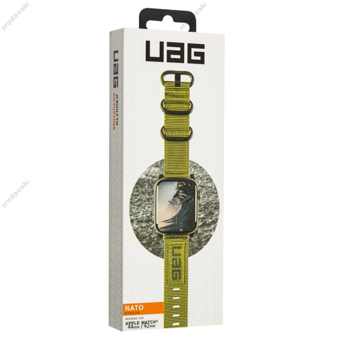 Ремінець для Apple Watch UAG Nylon Nato 42mm/44mm/45mm зелений