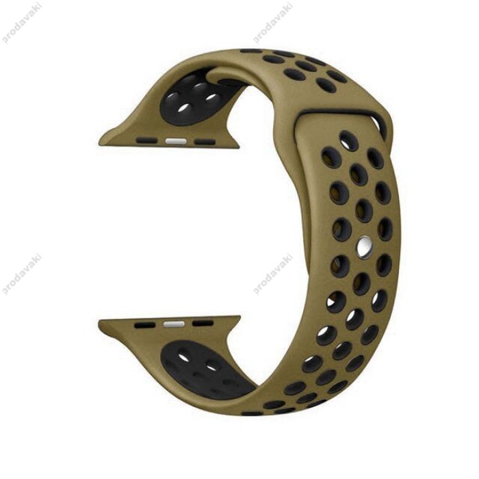 Ремешок для Apple Watch Sport Nike+ 38mm / 40mm / 41mm темно-зеленый черный