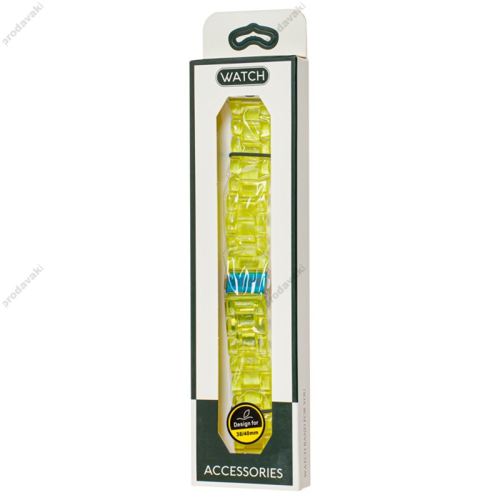 Ремінець для Apple Watch Candy band 38mm/40mm/41mm лимонний