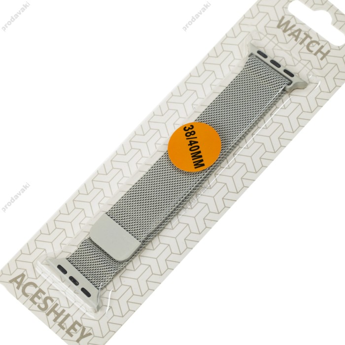 Ремінець для Apple Watch Milanese Loop 38mm/40mm/41mm білий