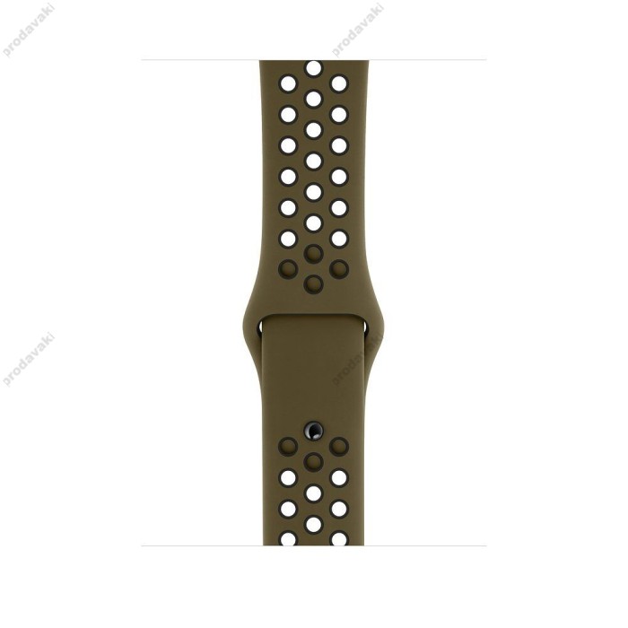 Ремешок для Apple Watch Sport Nike+ 38mm / 40mm / 41mm темно-зеленый черный