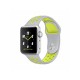 Ремешок для Apple Watch Sport Nike+ 38mm / 40mm / 41mm серо-лимонный