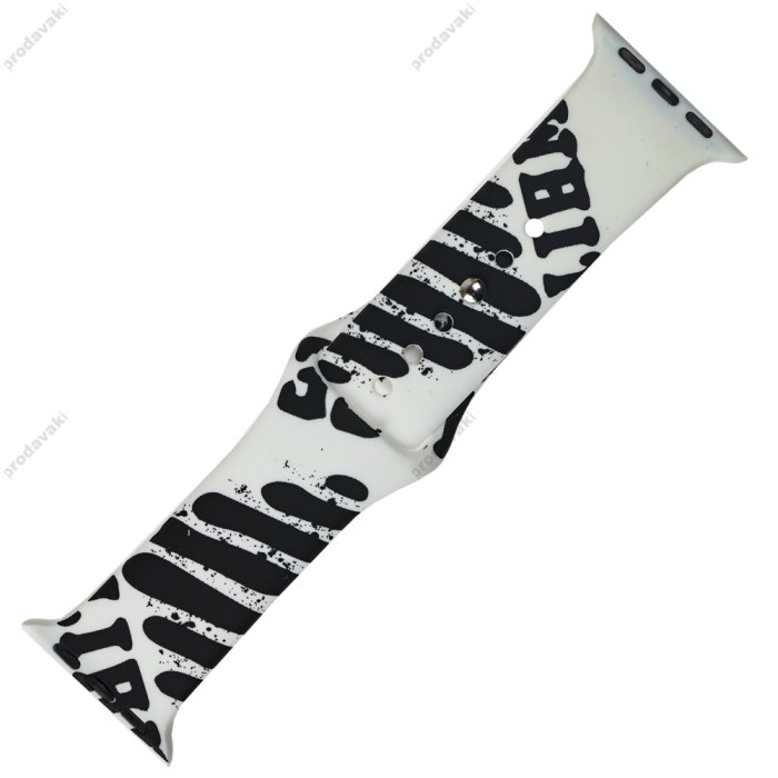 Ремінець Sport Band для Apple Watch 38mm / 40mm / 41mm off white white